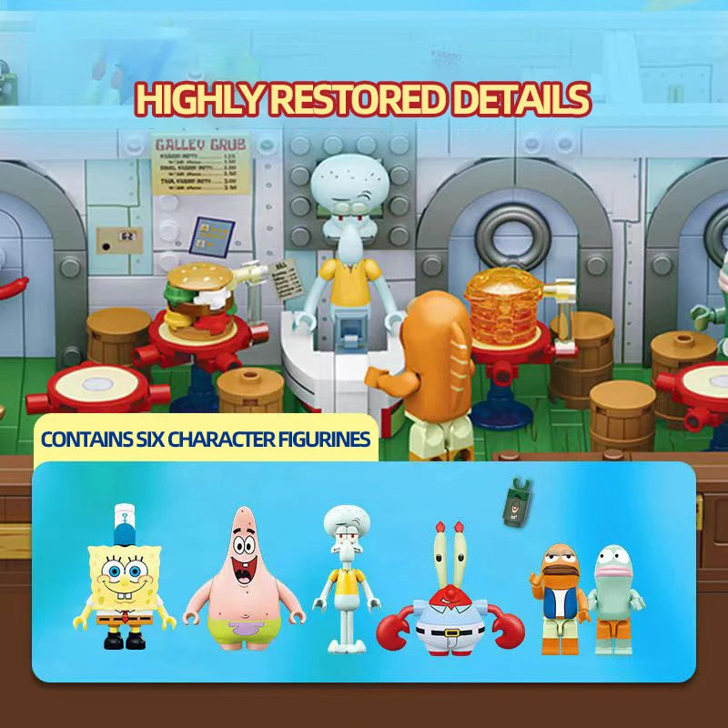 SpongeBob Krusty Krab Restaurant Building Blocks - Image 4
