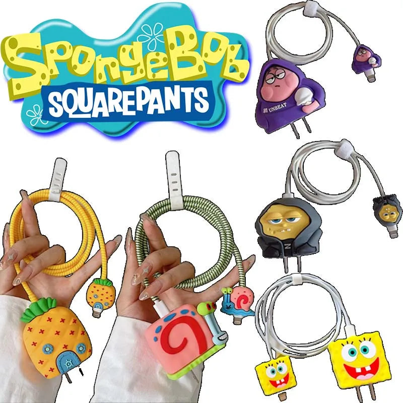 SpongeBob & Patrick Star Charger Protective Cover for iPhone