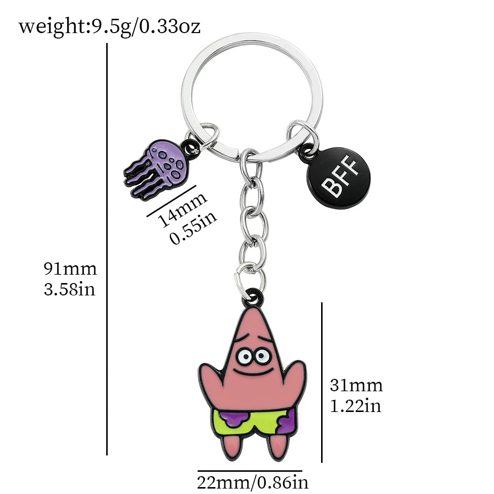 Anime SquarePants Metal Keychain - Image 8