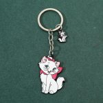 Disney Anime Figure Marie Cat Keychain
