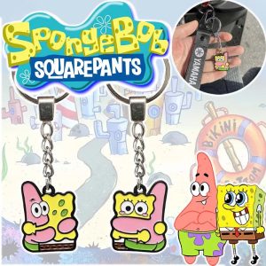 SpongeBob & Patrick Star Couple Keychain