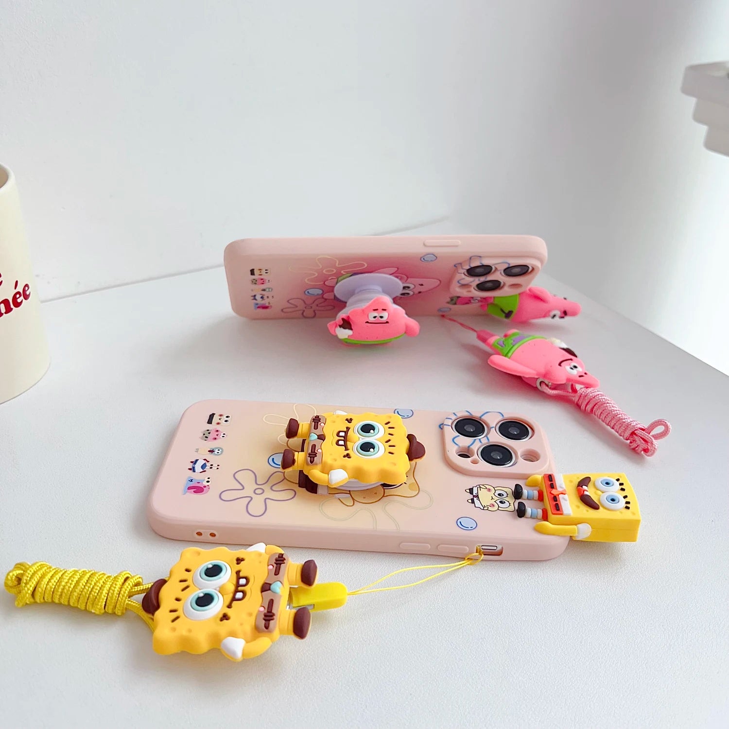 SpongeBob Patrick Star Phone Case with Neck Strap - Image 3