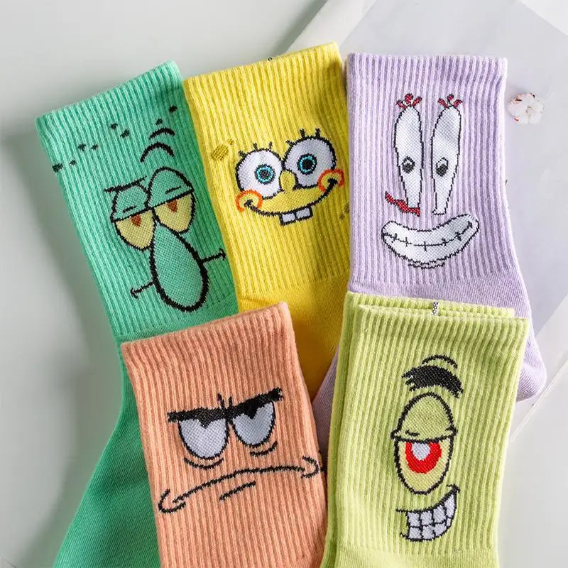 SpongeBob Cartoon Long Tube Socks - Image 3