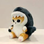 Cute Shark Cat Plush Doll Pendant