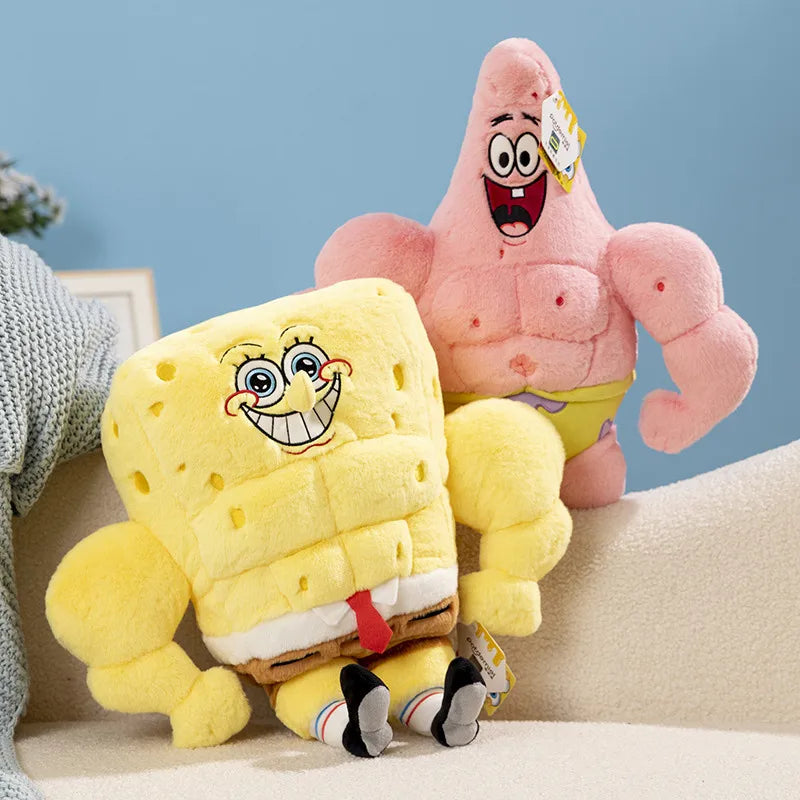 Anime Muscle SpongeBob & Patrick Star Plush Toys