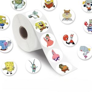 200PCS Cartoon Cute SpongeBob SquarePants