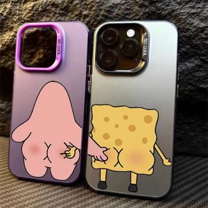 Funny Cute SpongeBob & Patrick Star Case