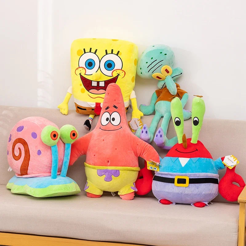 Anime SpongeBob SquarePants Plush Keychain Set - Image 2