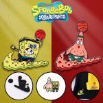SpongeBob & Patrick Anime Alloy Brooches