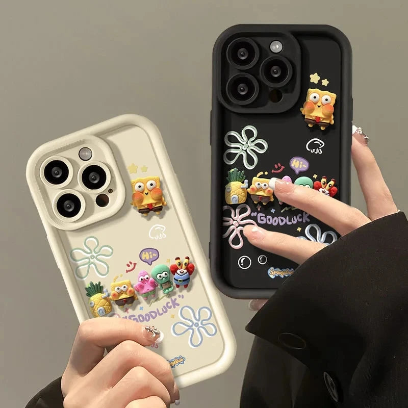 Cute SpongeBob Dolls Phone Case Cover - Image 5