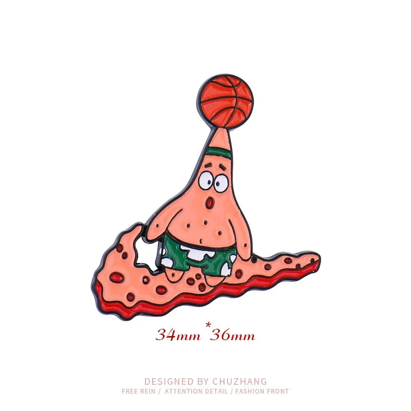 SpongeBob & Patrick Anime Alloy Brooches - Image 8