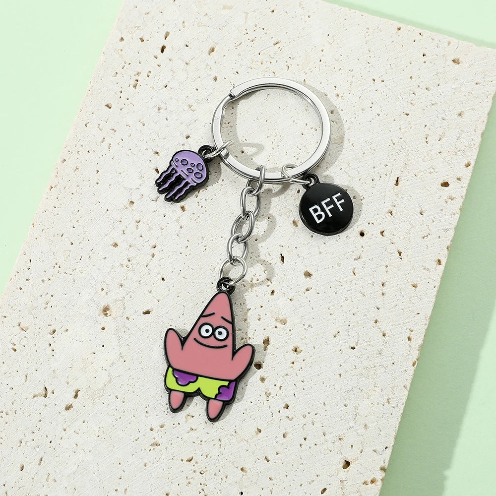 Anime SquarePants Metal Keychain - Image 3