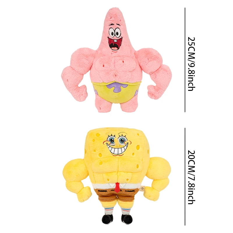 Anime Muscle SpongeBob & Patrick Star Plush Toys - Image 7