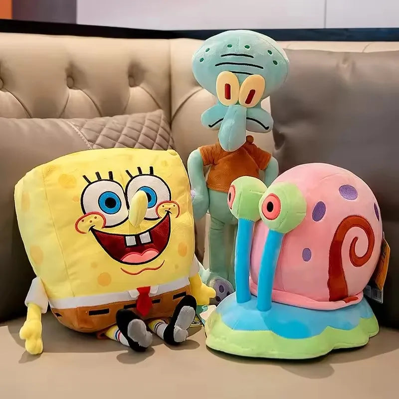 Anime SpongeBob SquarePants Plush Keychain Set