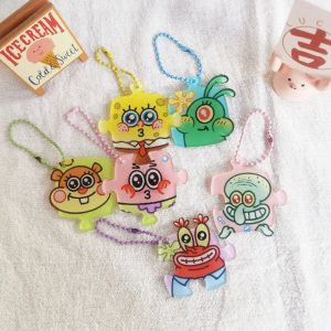 Cartoon SpongeBob Figures Keychain